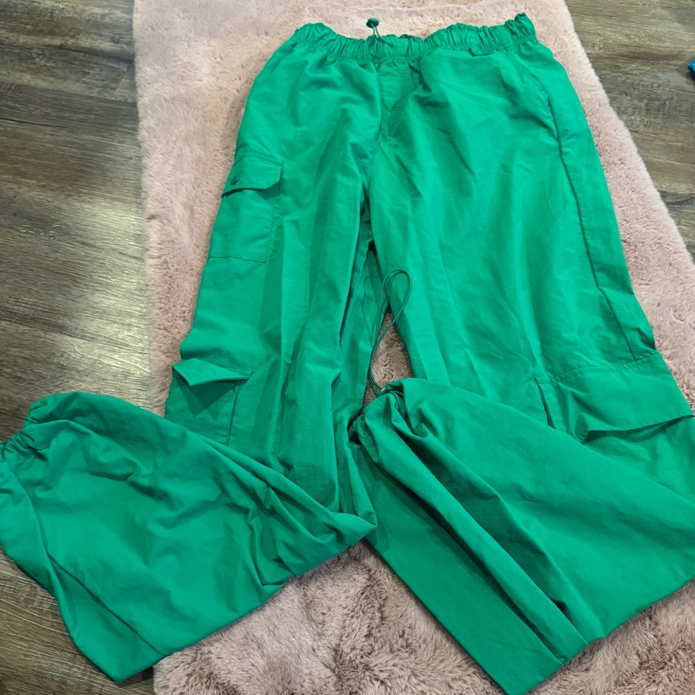 Bright Green Utility Cargo Pants